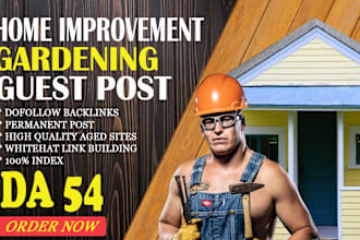 publish a guest post on high quality home improvement site