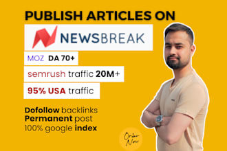 publish article on newsbreak with dofollow links