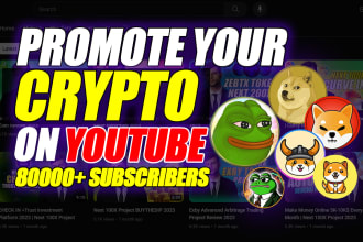promote your crypto or nft on my youtube channel,token