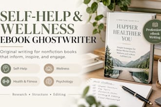 ghostwrite your self help and wellness ebook