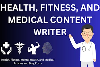 write health and fitness, mental health, and medical articles