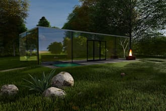 draw shipping container home blueprint set
