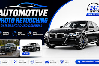 do automotive photo retouching and car background removal