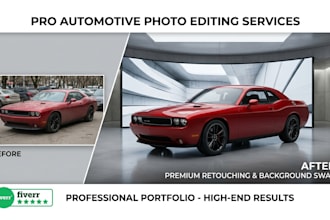 do vehicle background removal and car photo editing