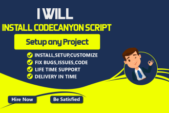 install customize and setup your codecanyon project