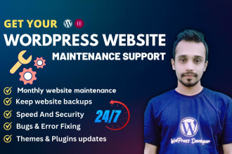 do website maintenance help and support for your wordpress website