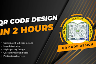 design a unique custom qr code with logo