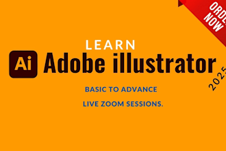 teach you adobe illustrator and graphic design on zoom
