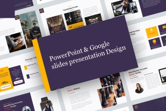 design powerpoint and google slides presentations