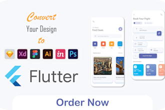 convert figma, xd and PSD to responsive flutter app