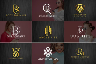 do urban streetwear luxury fashion clothing brand and initial letters logo