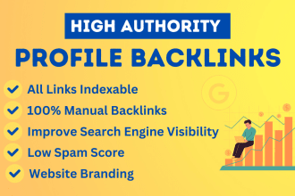 manual high authority profile backlinks for tier linking