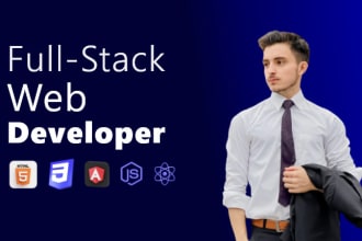 be your full stack web developer in mern stack, python, react js and php
