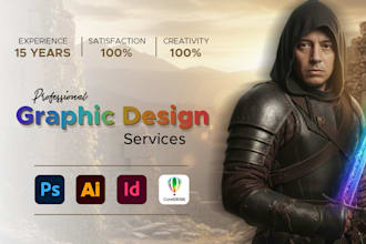 design professional and creative graphic designs