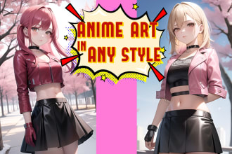 create anime art in any style using ai and digital art
