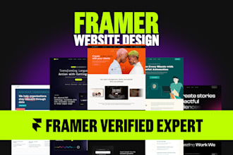 create a professional framer website for startups