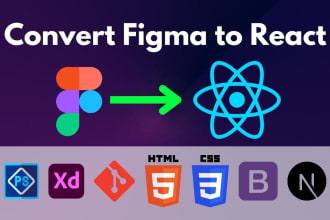 convert figma to react, or nextjs with tailwind css