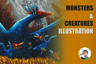 design monsters or fantasy creatures for you
