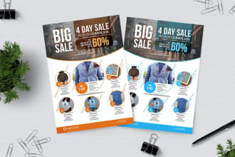 do marketing flyer, political flyer, real estate flyer, business and sales flyer