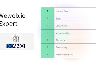 create custom web app with weweb io and xano l weweb expert