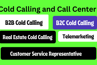 do cold calling  b2b and b2c and do appointment setting