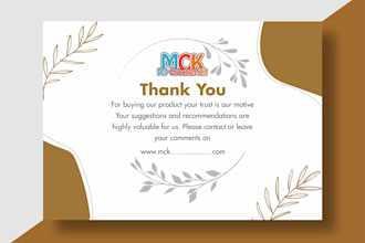 thanks card, company promotions cards, employment thanks card