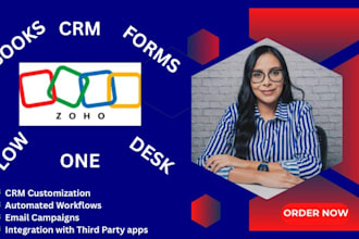 setup zoho CRM customize zoho one zoho flow zoho forms and campaigns