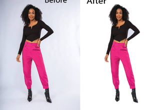 photo editing background removal, white or transparent