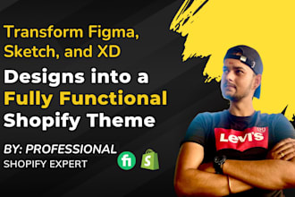 convert figma sketch xd designs to working shopify theme