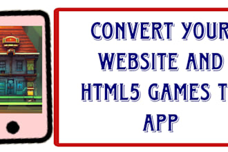 convert HTML5 games and website to app