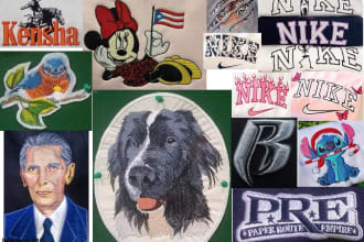 do embroidery digitizing  any image into dst 2 to 24 hours