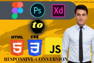 convert psd to html file