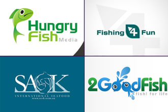 make awesome sport fishing logo design within 16 hr
