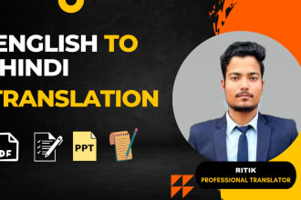 provide professional english to hindi translation