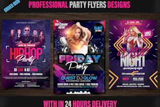 design modern party event music night club concert flyer