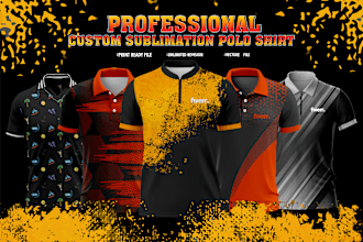 design custom sublimation polo shirt for men and women