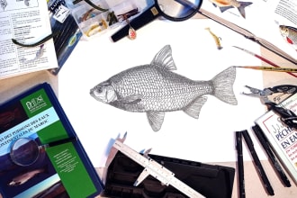 make you fish scientific illustrations