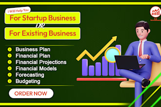 prepare business plan,financial plan and model,forecasting,financial projections