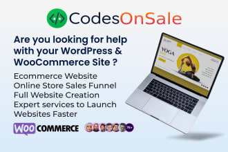 build ecommerce website online store with woocommerce and dropshipping store