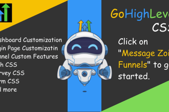 do CSS code customization on ghl go high level accounts login page and funnels