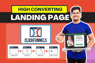 do clickfunnels landing page design for high conversion rates