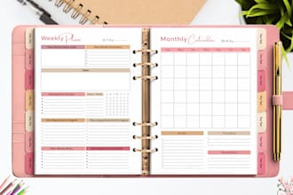 design journals or planners