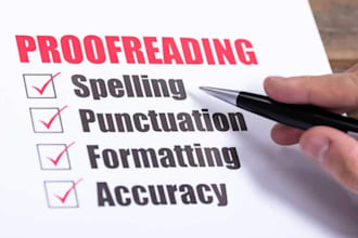proofread your books and other work