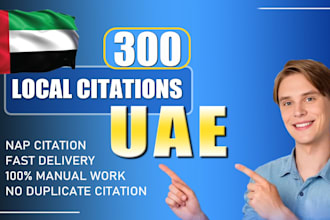 do uae, dubai local citations and directory submissions for local SEO backlinks