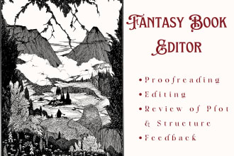 edit and review your fantasy book in english or german