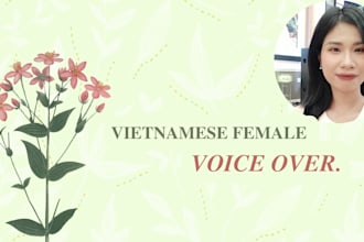 record vietnamese female elearning voice over
