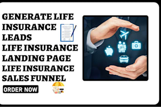 generate life insurance leads life insurance landing page life sales funnel