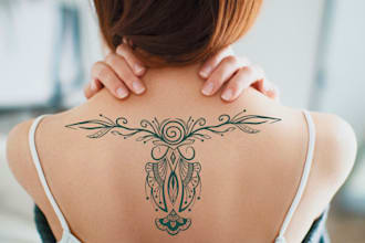 create minimalist designs for tattoo and henna