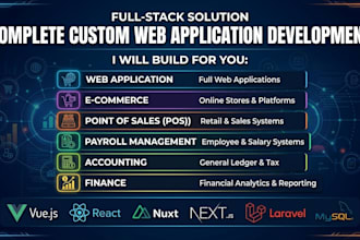 build your web applications, ecommerce, pos, erp, CRM, wms