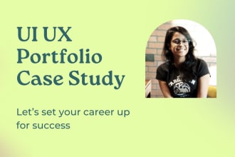 create a beautiful detailed UI UX portfolio case study